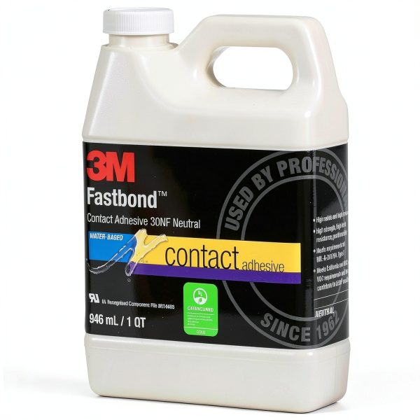3M Fastbond Contact Adhesive 30NF, Neutral, 1 Quart Can-8