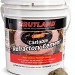 Rutland Castable Refractory Cement 12.5 Pound - High Temperature Fireplace & Woodstove Fire Cement - Cast Custom Fire Brick, Refractory Panels & Fire Pits, Pizza Ovens-0