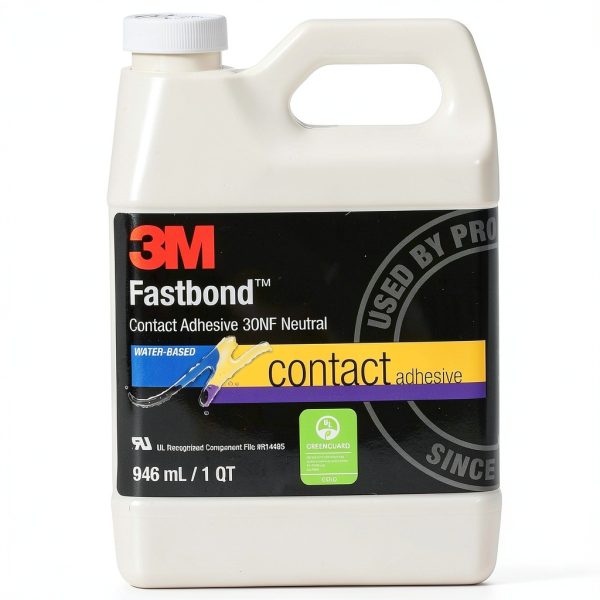 3M Fastbond Contact Adhesive 30NF, Neutral, 1 Quart Can-0