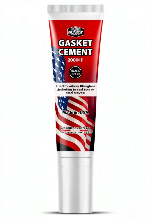 Midwest Hearth Stove Gasket Cement 2.7-Ounce Tube (Black)-0