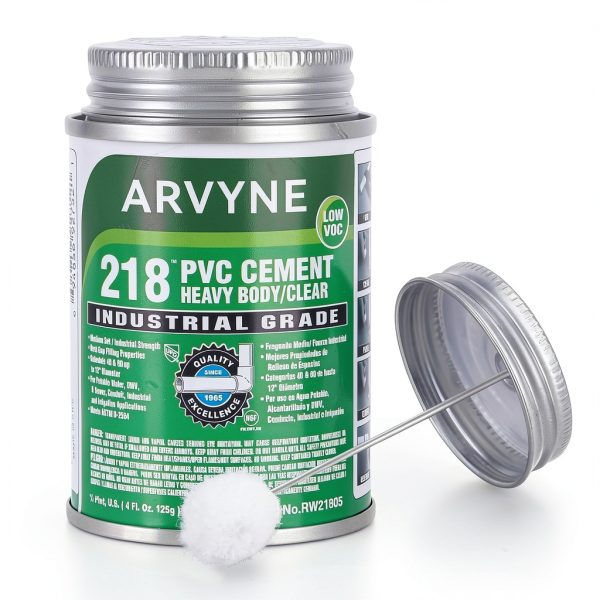 ARVYNE PVC Cement Fast-Dry Solvent Weld Glue for PVC Pipe Vinyl-0