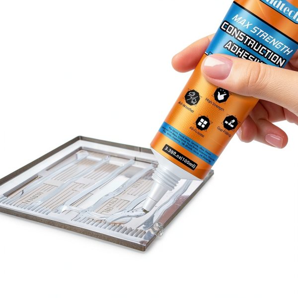 Bondtech Max Strength Construction Adhesive Clear, Cement Glue, Tile Adhesive, Versatile Concrete Glue for Tile, Cement, Floor, Stone, Wall, Wood & More, 3.38 Ounce Squeeze Tube (CZJS-B01)-1