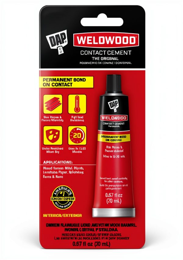 DAP COLORmaxx 7079800129 Weldwood Contact Cement 20ml Tan Liquid-0