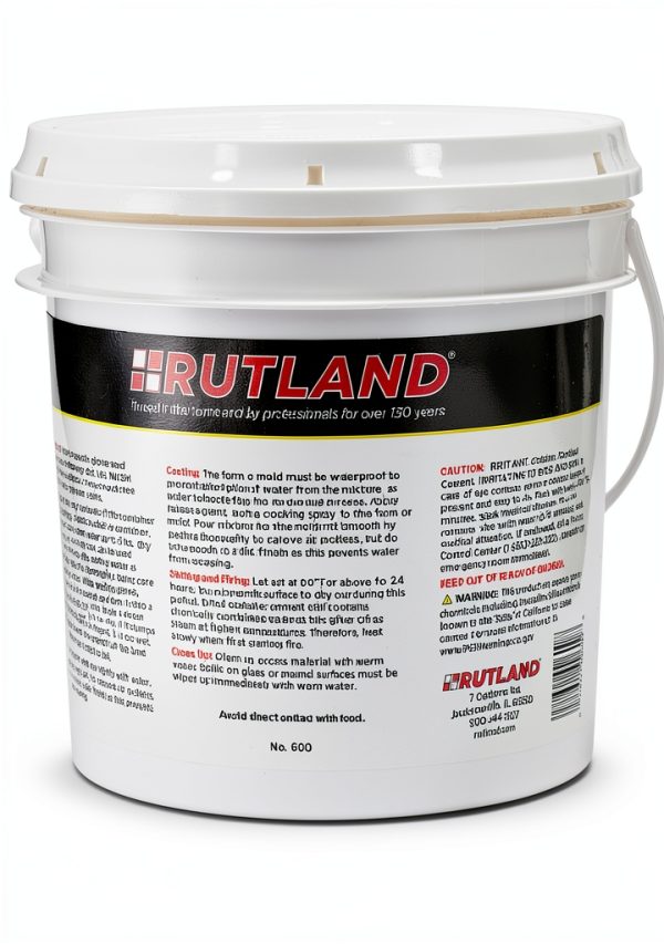 Rutland Castable Refractory Cement 12.5 Pound - High Temperature Fireplace & Woodstove Fire Cement - Cast Custom Fire Brick, Refractory Panels & Fire Pits, Pizza Ovens-6