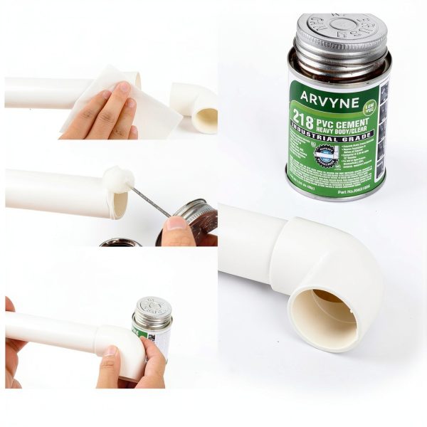 ARVYNE PVC Cement Fast-Dry Solvent Weld Glue for PVC Pipe Vinyl-3