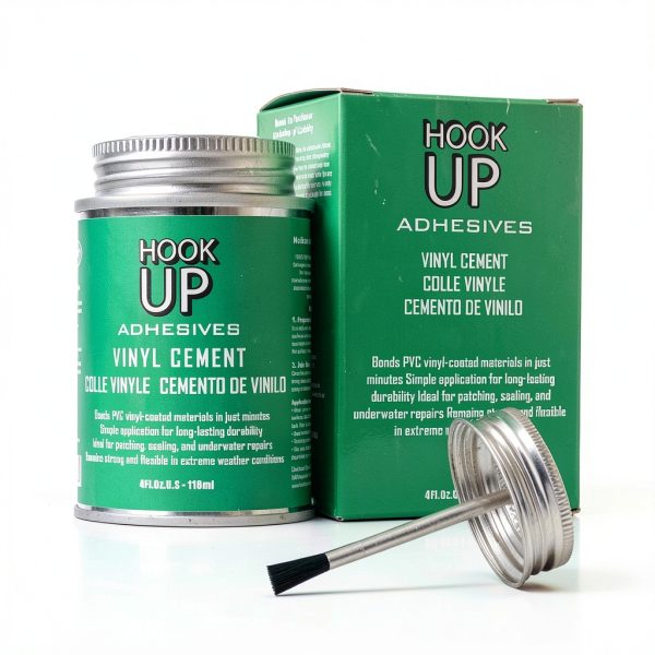 HOOK UP Adhesives Vinyl Contact Cement 4oz Waterproof Fast-Drying-3