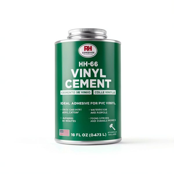 HH-66 Vinyl Cement, 16 oz. can - Vinyl Adhesive, Cement Glue, Repair Glue, Inflatables, Pool Liner, Tarps, Tents, Awnings, Mats, Covers, Waterproof, High Strength, Long Lasting, RH Adhesives-2