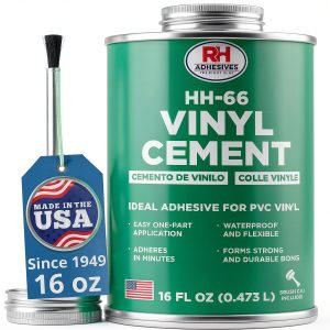 HH-66 Vinyl Cement, 16 oz. can - Vinyl Adhesive, Cement Glue, Repair Glue, Inflatables, Pool Liner, Tarps, Tents, Awnings, Mats, Covers, Waterproof, High Strength, Long Lasting, RH Adhesives-0
