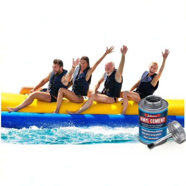 Vinyl Cement, Vinyl Glue for Inflatables, Waterproof Adhesive, High Strength PVC Cement for a Variety of Pool Liners, Tarps, Hot Tubs, Air Mattresses (4.4 oz.)-2