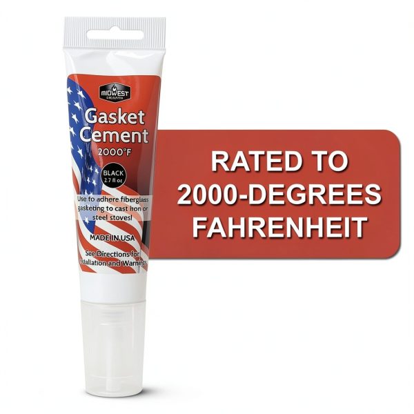 Midwest Hearth Stove Gasket Cement 2.7-Ounce Tube (Black)-2