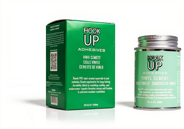 HOOK UP Adhesives Vinyl Contact Cement 4oz Waterproof Fast-Drying-6